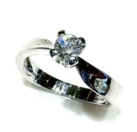 Ringe Giorgio Visconti Dame Leo cut in Weißgold Diamante AB11000 LEO CUT LC23009